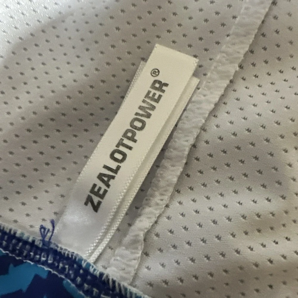 Zealotpower  women skort size large‎ blue print stretch waist pickleball tennis